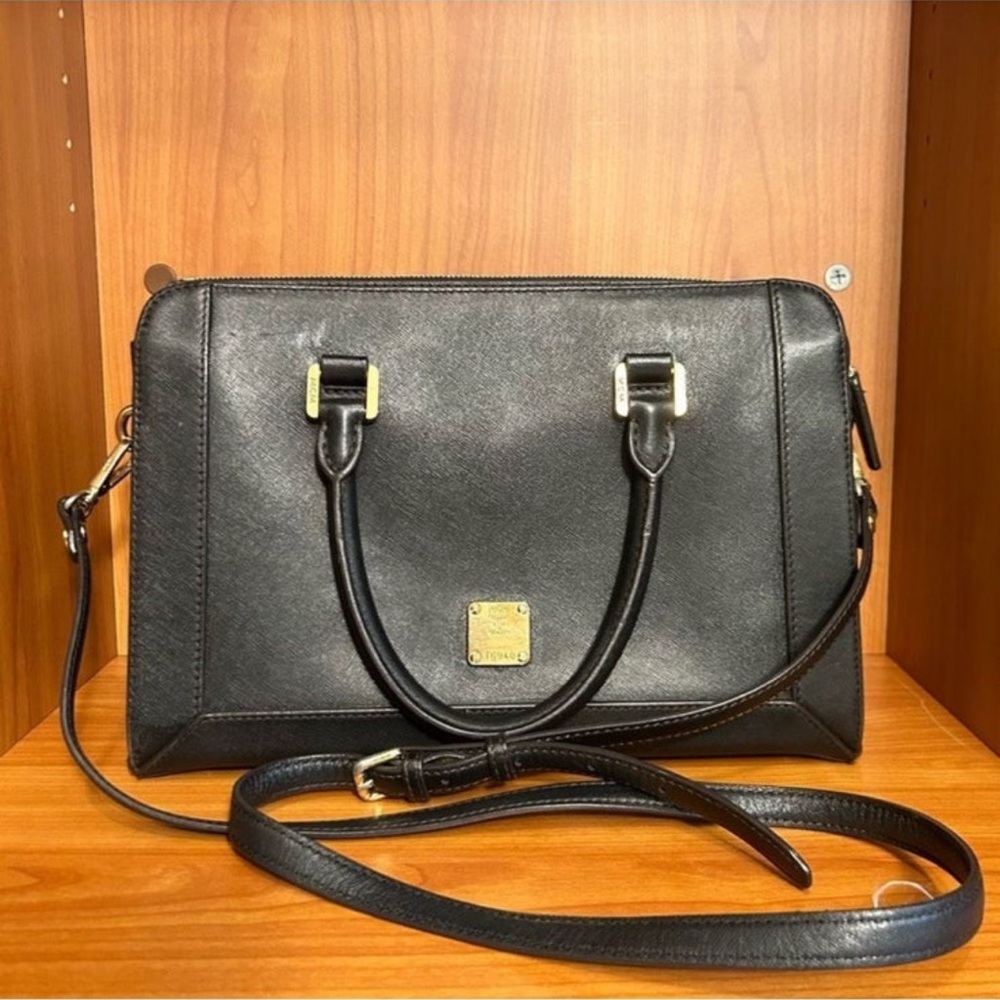 MCM Nuovo Black Leather Handbag